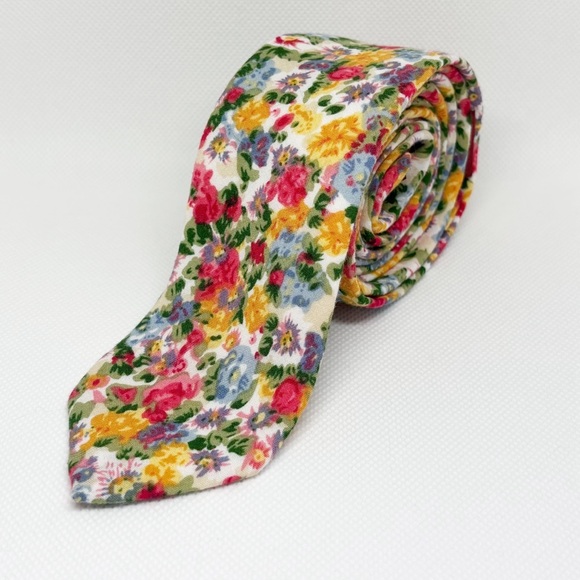 Original penguin floral skinny tie 100% cotton - Picture 10 of 10